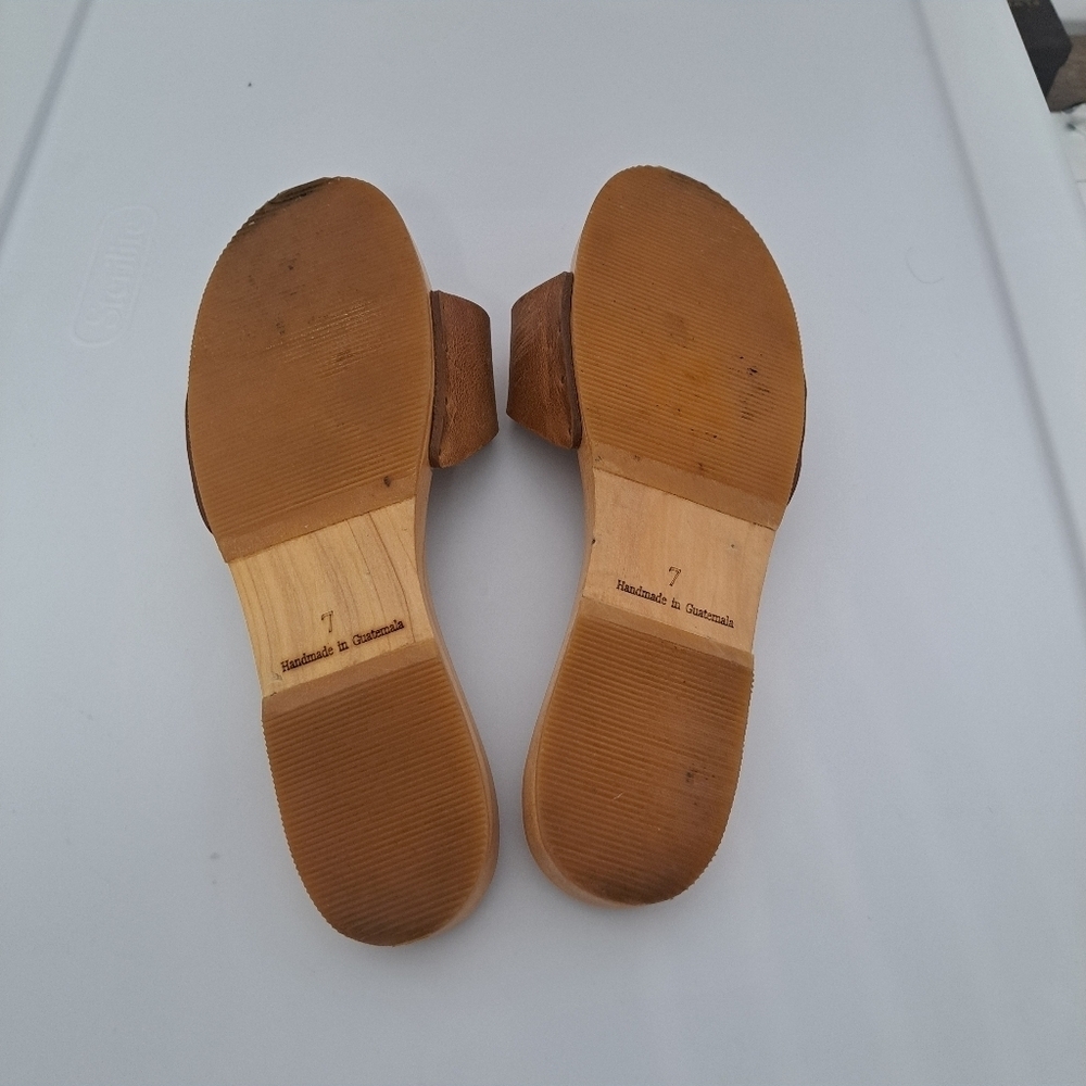 Christy Dawn Ventura Clog Cognac Leather 7 - Picture 10 of 11